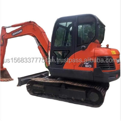 Doosan Graafmachines 6TON Dx60 Construction Track Graafmachine Oorspronkelijk Minder werkuren