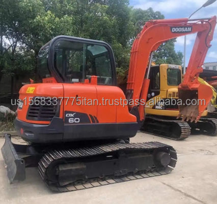 Doosan Graafmachines 6TON Dx60 Construction Track Graafmachine Oorspronkelijk Minder werkuren
