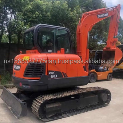 Doosan Graafmachines 6TON Dx60 Construction Track Graafmachine Oorspronkelijk Minder werkuren