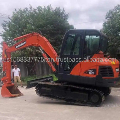 Doosan Graafmachines 6TON Dx60 Construction Track Graafmachine Oorspronkelijk Minder werkuren