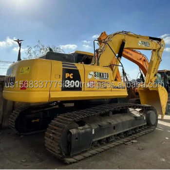 30ton Komatsu graafmachine PC300-7 PC300-8 Gebruikte graver met originele hydraulische klep