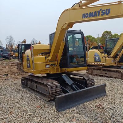 Gebruikte Komatsu PC70 graafmachine met originele hydraulische cilinder en 0.2M3 emmer capaciteit
