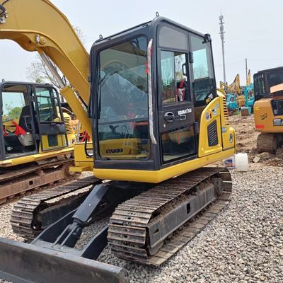 Gebruikte Komatsu PC70 graafmachine met originele hydraulische cilinder en 0.2M3 emmer capaciteit