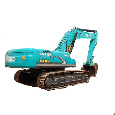 Gebruikte Kobelco SK350 graafmachine met originele hydraulische klep en goede prestaties