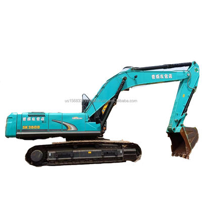 Gebruikte Kobelco SK350 graafmachine met 197kw vermogen en 1M3 emmercapaciteit op de markt