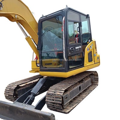 7 ton bedrijfsgewicht Gebruikte Komatsu PC70 mini graafmachine Hydraulische kruipergraafmachine