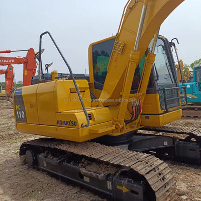 Gebruikte Komatsu PC110 Hydraulische Crawler Graafmachine 11 Ton met en 0.48M3 emmercapaciteit