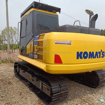 Originele Japanse Komatsu PC130 graafmachine met een emmercapaciteit van 0,48 m3 en een lage werktijd