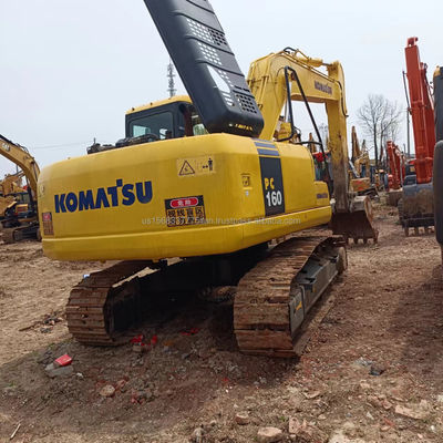 Gebruikte Komatsu PC160 graafmachine 16 ton Hydraulische kruipergraafmachine Originele hydraulische klep