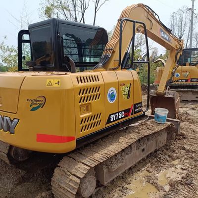 95% Sany Sy75c Middelgroefmachines Gebruikte traceerbare graafmachines Jaar 2016