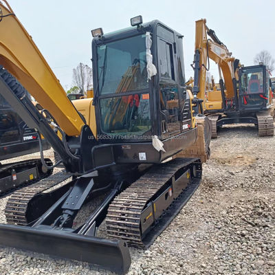 Gebruikte Sany SY60C graafmachine met een emmercapaciteit van 0,28 m3 en een machinegewicht van 6000 kg