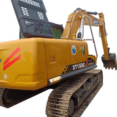 Uitstekende staat gebruikte Sany SY155C graafmachine met originele hydraulische pomp jaar 2016