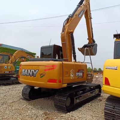 Gebruikte Sany SY135C hydraulische middellange grootte graafmachine met originele hydraulische pomp in 2016
