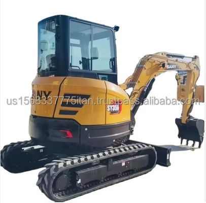 Minder werktijd SANY SY35U mini graafmachine met ISUZU motor 3,5TON werkgewicht