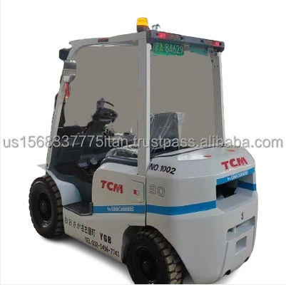 Japanse markt Gebruikte tweedehands TCM YGB 3 ton vorkheftrucks met 4500 kg machinegewicht