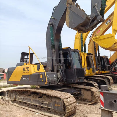 Gebruikte VOLVO EC210 graafmachine met originele hydraulische klep en 0-2000 werkuren