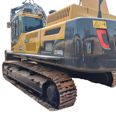 Gebruikte VOLVO EC480DL graafmachine met een emmercapaciteit van 3,8 M3 en originele hydraulische cilinder