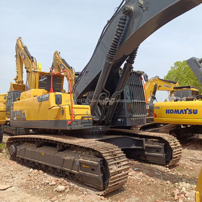 Gebruikte VOLVO EC480DL graafmachine met een emmercapaciteit van 3,8 M3 en originele hydraulische cilinder