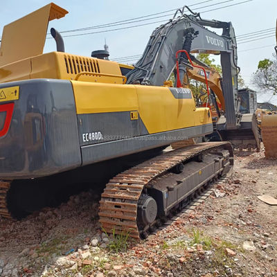 Gebruikte VOLVO EC480DL graafmachine met een emmercapaciteit van 3,8 M3 en originele hydraulische cilinder