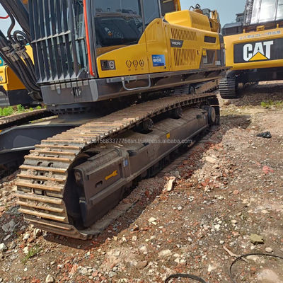 Gebruikte VOLVO EC480DL graafmachine met een emmercapaciteit van 3,8 M3 en originele hydraulische cilinder