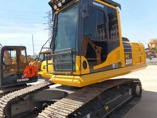 20ton Komatsu PC200 graafmachine Japan Gebruikte hydraulische kruipgraafmachine met verbruik