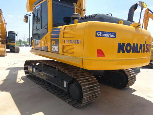 20ton Komatsu PC200 graafmachine Japan Gebruikte hydraulische kruipgraafmachine met verbruik