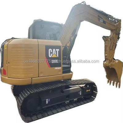 Gebruikte Caterpillar 7 Ton Hydraulische Crawler Farm Digger Mini Graafmachine in goede staat