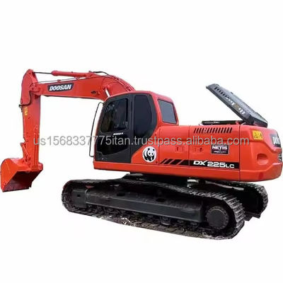 Originele verf Doosan DX225 graafmachine 22,5ton gebruikt voor bouwwerkzaamheden in 2016