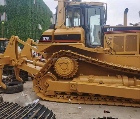 Geïmporteerde gebruikte Cat D7R-bulldozer Aardverwerkingsapparatuur met een capaciteit van 7,5 ton