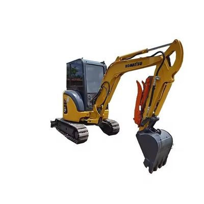 0.2M3 emmercapaciteit Gebruikte Komatsu PC35 mini graafmachine uit 2016 voor de bouw