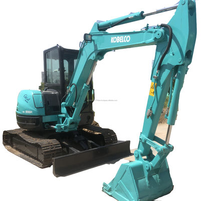 Goede prestaties 6TON Gebruikte Kobelco SK55SR graafmachine Hydraulische bouwmachine