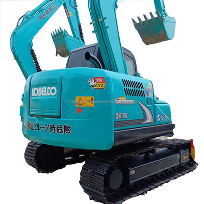 Kobelco SK75-8 Mini gebruikte hydraulische graafmachine met 42kw motor in goede staat