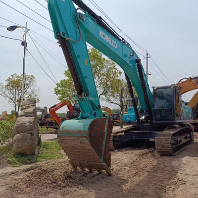KOBELCO SK350 graafmachine Tweedehands goed werkende machine met een emmercapaciteit van 1m3