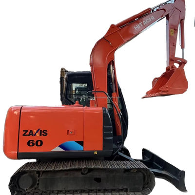 Mini graafmachine Hitachi ZX60 6ton Hyperkinesis Gebruikte graafmachine gemaakt in Japan 6000 KG