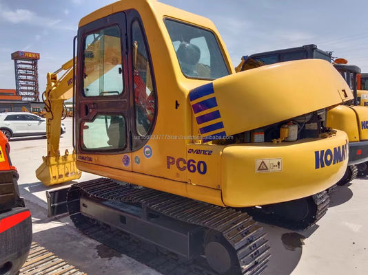 Mini Komatsu PC60 hydraulische graafmachine met originele hydraulische pomp en lage werktijden