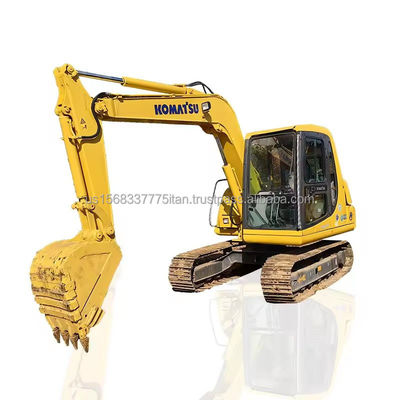 6 ton Komatsu PC60 Gebruikte graafmachine met originele hydraulische klep en lage werktijden