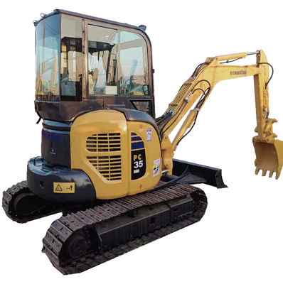 Tweedehands Komatsu PC35 Mini Graafmachine 0.2M3 Emmer capaciteit originele Hydraulische klep
