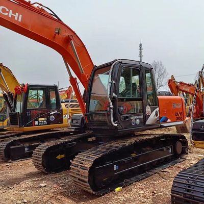 20 ton mini bagger gebruikte boerderij graafmachine Hitachi motor gratis verzending 0-2000 werkuren