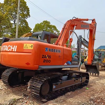 98kw Hitachi zx200 90% 12 ton tweedehands EPA crawler graver machine gebruikte graafmachine